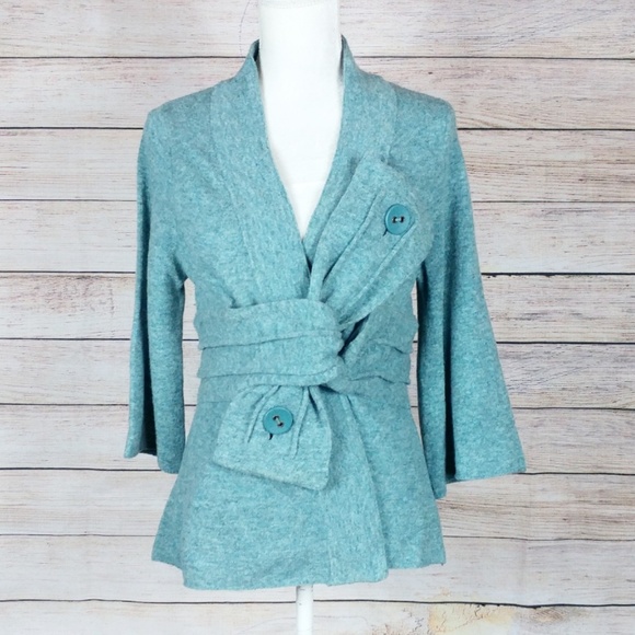 Anthropologie Sweaters - Anthro Robin Origami Crisscross Tie Waist Sweater